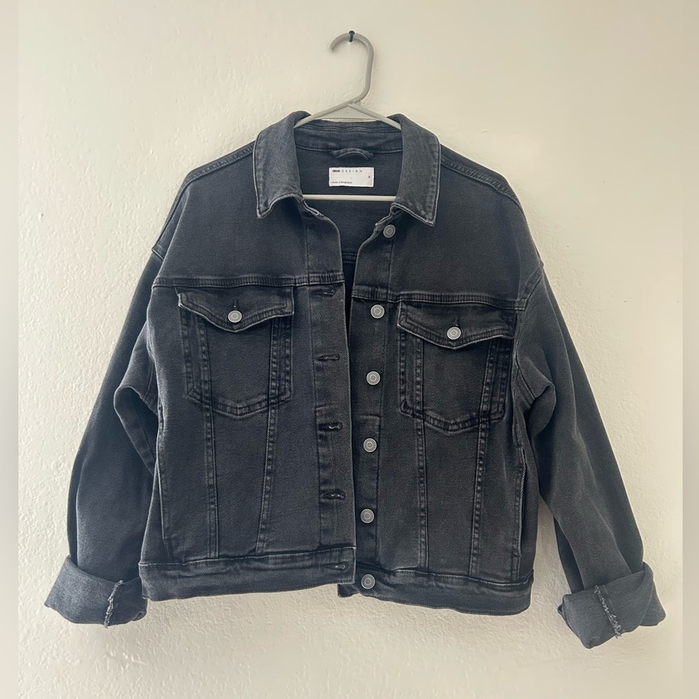 Wash Black Denim Jacket